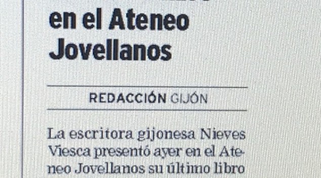 PRESENTACIÓN EN EL ATENEO JOVELLANOS