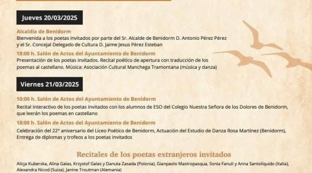 LICEO POÉTICO DE BENIDORM